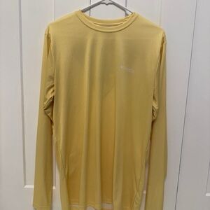 Columbia Yellow Long Sleeve Tee for Everyday Comfort